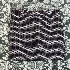 J Cew Silk Blend Tweed Mini Skirt Size 4